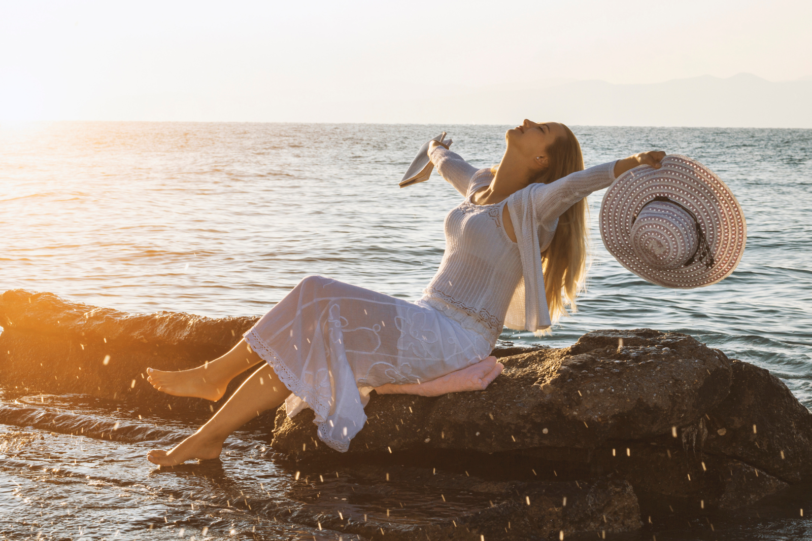 Frau glücklich kinderwunsch
